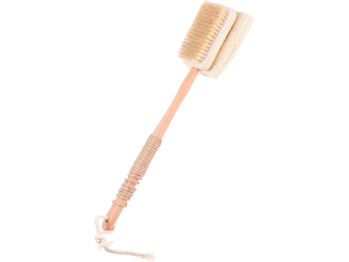 Escova De Banho E Ducha Minkissy Luffa, Escova Esfoliante Para Limpeza Corporal Com Cabo