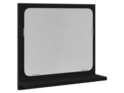 Espelho WC 40x10,5x37 Cm Derivados de Madeira Carvalho Preto MAISON EXCLUSIVE