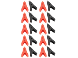 10 Conjuntos De Pinça De Teste Isolada Abs 10a Terminal De Ouro Latão Conector