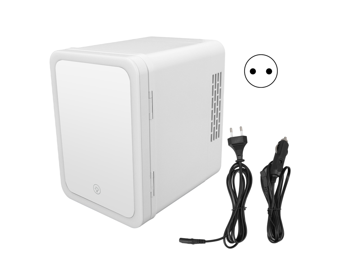 Refrigerador Compacto 4l Laxiscreed Quente/frio, Portátil Para Carro Ou Casa, Com Espelho Led