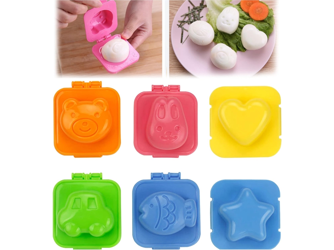 Conjunto De 6 Moldes De Plástico Para Ovos, Ideais Para Assar Ovos Cozidos