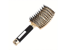 Pacote com 1 Pente Mágico para Massagem no Couro Cabeludo, Ferramenta para Estilizar o Cabelo. MDUG (dourado)
