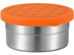 Lancheira Portátil Baluue Em Aço Inoxidável Com Tampa De Silicone Hermética, Compacta E Prática, Ideal Para Armazenar