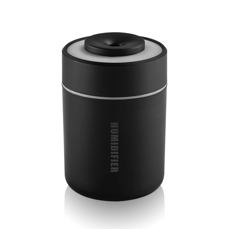 (preto) Mini Umidificador De Ar Portátil, Funcionamento Silencioso, Modo Névoa Fina, Com Luz Ambiente