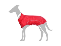 Vidaxl Capa De Chuva Com Tiras Reflectoras Vermelho L
