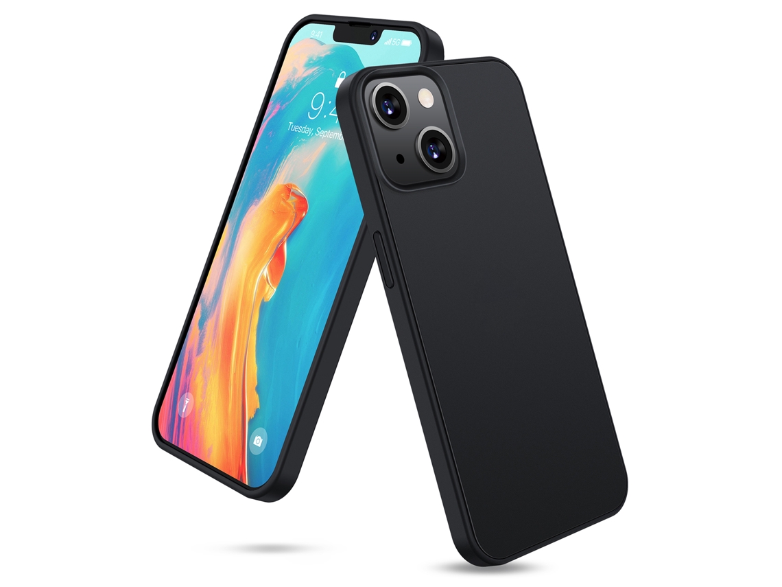 Capa de Telefone Apple 13 6,1 Polegadas 2,0mm Produto do Projeto Jixin Tjx1q21h00029 Azul EOOCOO (antichoque, Semi transparente)