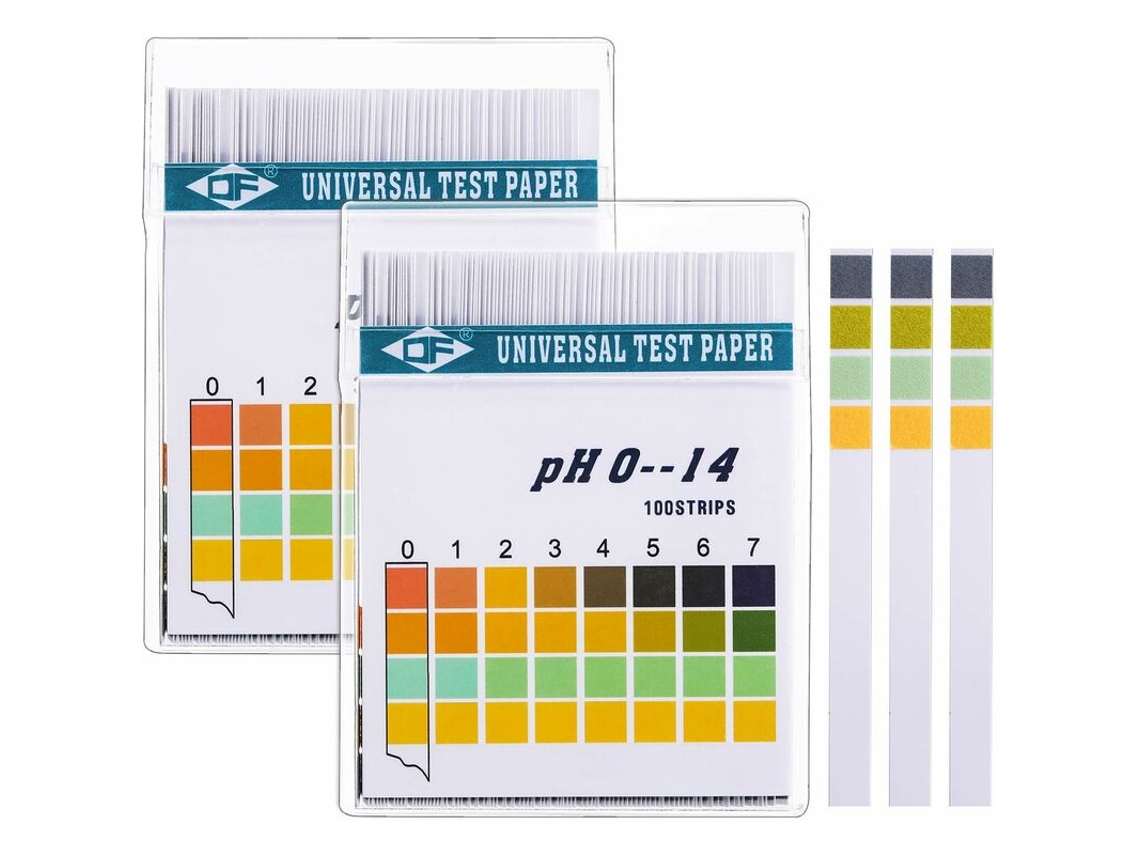 MEOIRUERY Fitas Universais De Teste De Ph, Medidor De Ph 0 14, Para Acidez E Alcalinidade Corporal, 2 Caixas Com 200 Fitas