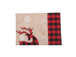 Laxiscreed Pack De 4 Decorações Natalinas De Linho Com Estampa De Alce Para Casa