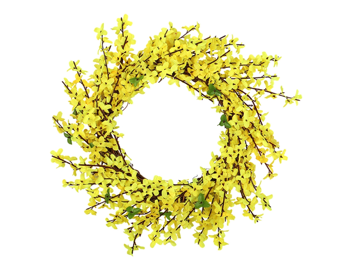 Laxiscreed Garland Decorativa De 45cm Com Ramos De Videira Em Tecido De Seda E Arame De Ferro
