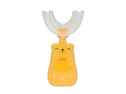 2 Pcs Escova de Dentes em Forma U Desenho Animado Infantil Infantil, Silicone Macia D GOKOCO
