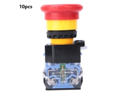 Interruptor de Botão Cogumelo com Trava Automática