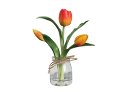Laxiscreed Tulipa Artificial Com Vaso Para Decoração Moderna De Sala E Casa