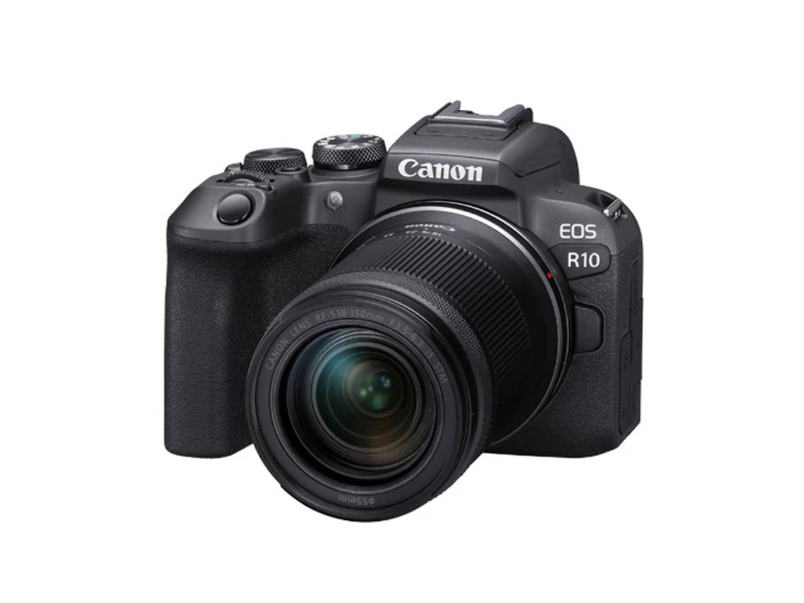 Máquina Fotográfica Mirrorless CANON EOS R10 + Objetiva RF-S 18-150mm F3.5-6.3 IS STM