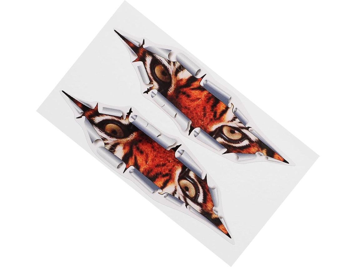 Adesivos 3D para carro, Laranja Tiger, PVC, autoadesivos, para exterior.