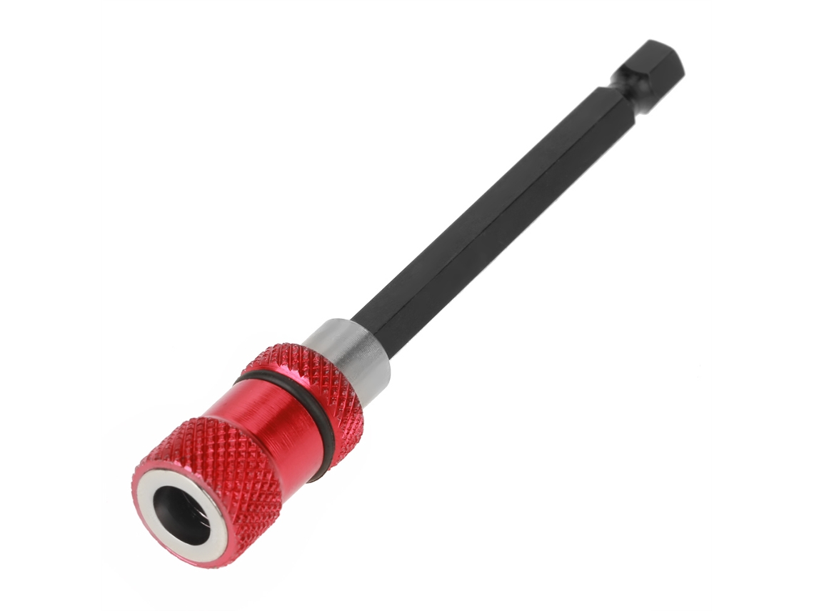 Portabrocas Magnético De 1/4" Com Cabo Hexagonal, Liberação Rápida, Extensão De Parafuso, 100mm