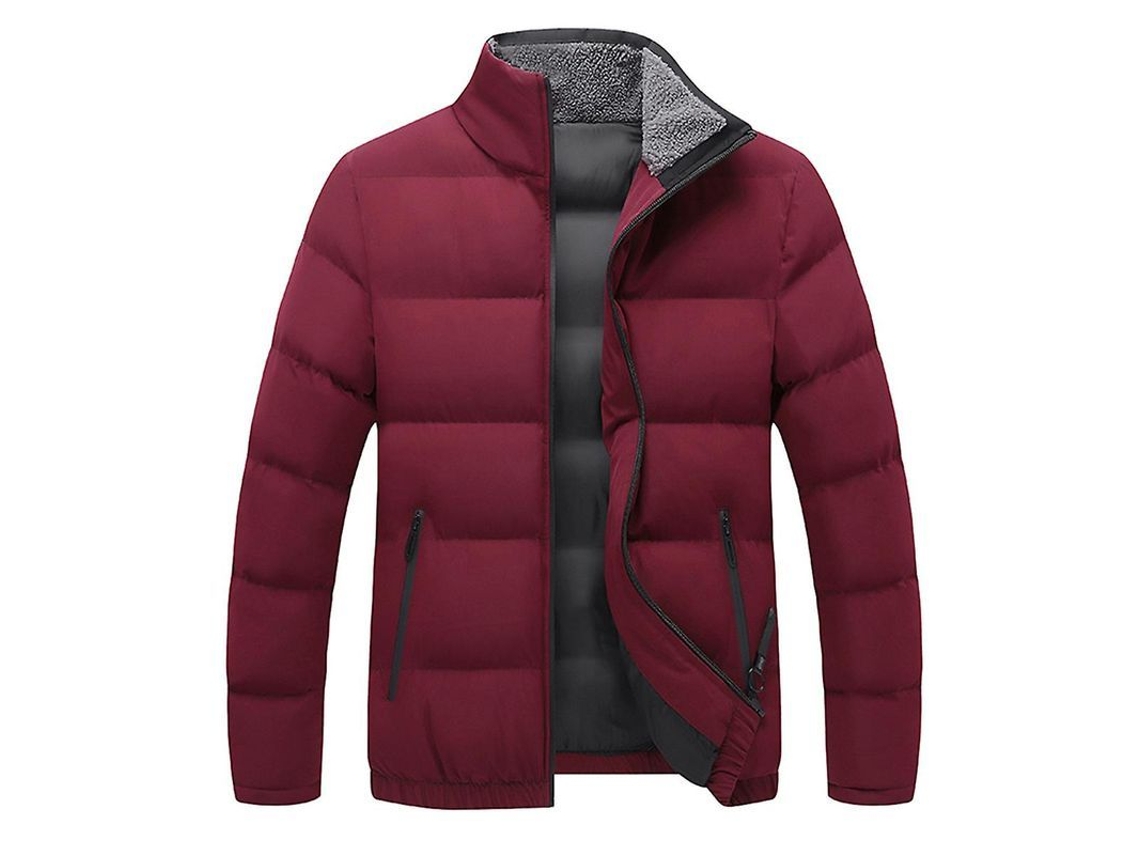 Fasst Chaqueta Casual para Hombre con Gola Alta Recheada, Mystdiy