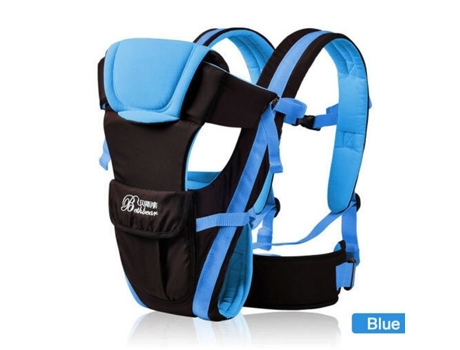 Porta-Bebês Multifuncional Frontal SANLIN BEANS 2-30 Meses Azul 20 kg Ergonômico