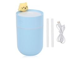 Mini umidificador USB de desenho animado, 260ml, com dois modos.