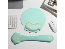 Almofada HEXINYIGJLY Apoio Punho Teclado Rato Espuma Memória para Gaming, escritório Ciano | HEXINYIGJLY