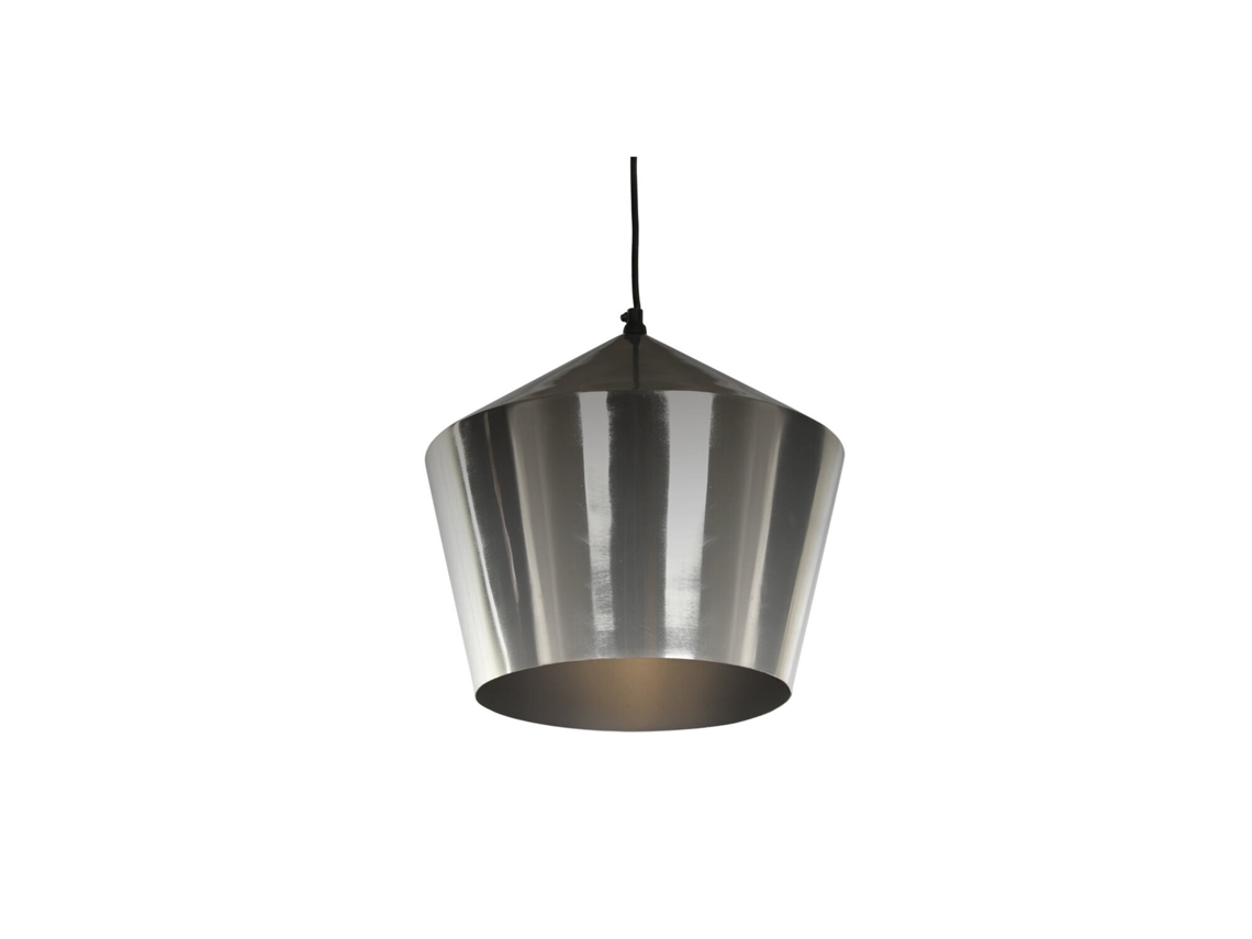 Luminária de Teto em Metal Cromado Prateado, 35x35x32cm ALEXANDRA HOUSE LIVING