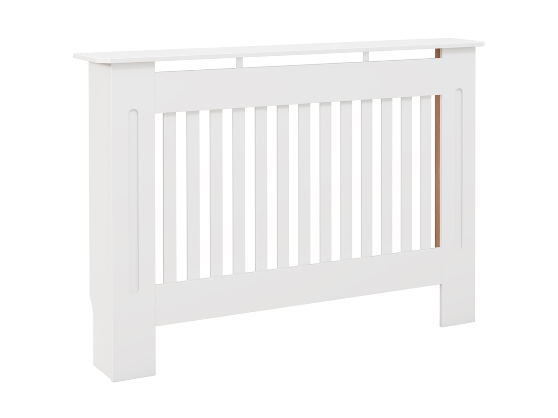 Tampa Do Radiador Design Da Tampa Do Radiador Painel Do Radiador Armário 112l X 19l X 81h Cm Mdf Branco