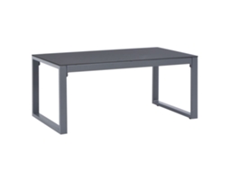 Vidaxl Mesa De Centro 90x50x40 Cm Alumínio