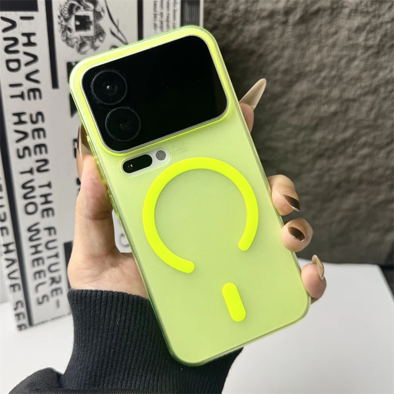 Capa Protetora Para Carregamento Sem Fio (verde Xiaomi 17 Pro Max), Material De Policarbonato Fosco.