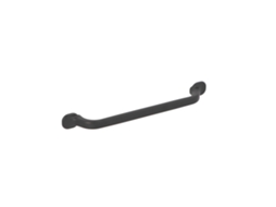 Puxador para Mobiliário em Zamac Distância Entre Eixos de 160 Mm Verniz Preto Mate Conjunto de 6mm HARDWAREXCHANGE