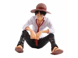 Primerox figura de Ação Luffy Pvc Sentado Boneco Decoração Anime para Carro Quarto Cabeceira 10cm