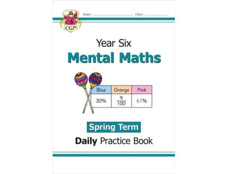 Livro KS2 Mental Maths Year 6 Daily Practice Book Spring Term de CGP Books (Inglês)