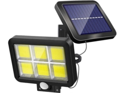 Potente Lámpara Solar Para Exteriores Con Sensor De Movimiento, 120 Led, Impermeable, Iluminación Blanca, Cable De 5 M. Brilvibera