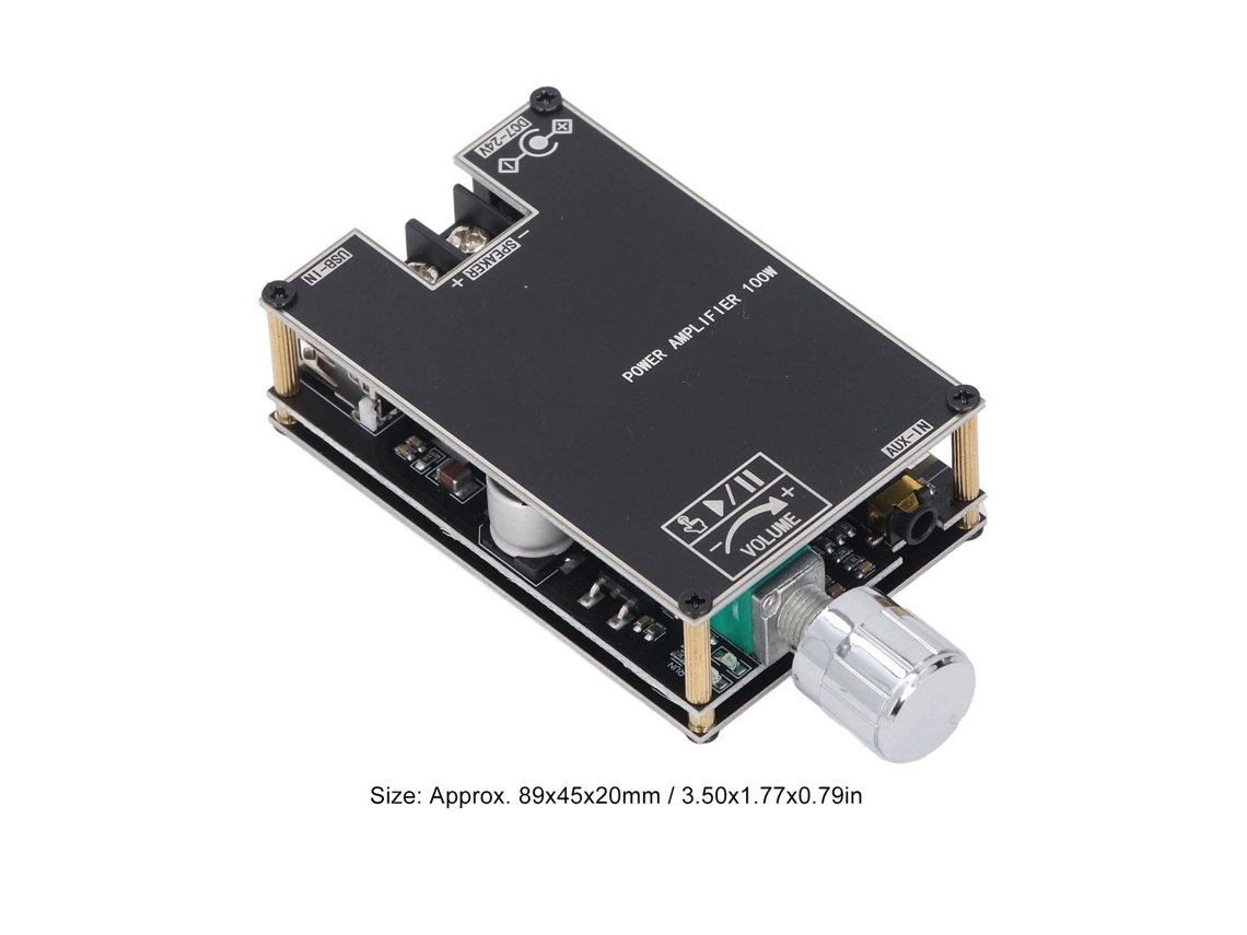 Módulo Amplificador De Áudio 7-24v 100w Bt Usb