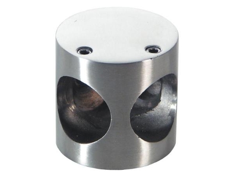 Nudo conector cabine 90  tubo 25mm. inoxidable
