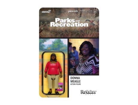 Figura Super7 PARQUES E RECREAÇÃO Donna Meagle Reaction 3.75 Figura