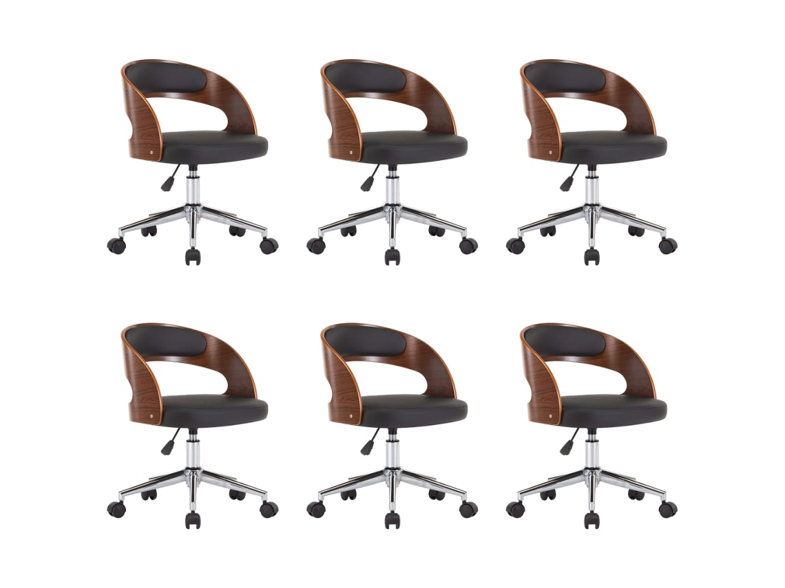 Dining Chair, Dining Chairs Vidaxl Preto Couro Artificial (n/a)