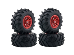 Rodas de Plástico Austar Azuis Nº 4 Unidades para Carros Rc Crawler 1/10 Hsp Hpi. MDUG