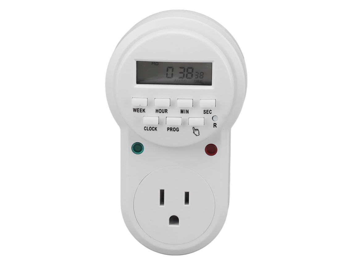 Mini Temporizador Mecânico Para Tomadas Internas Eletrônico De 7 Dias