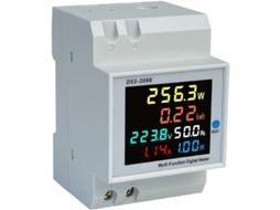 Medidor De Energia Monofásico, Ac40-300v 100a, Para Calha Din, Digital
