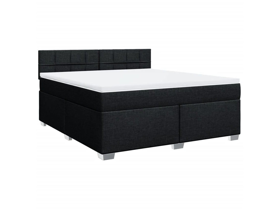 Box Spring Bed, Box Spring Beds Vidaxl Preto Tecido (180 X 200 Cm)