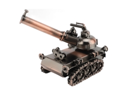 Tanque Artesanal Decorativo de Ferro para Mesa
