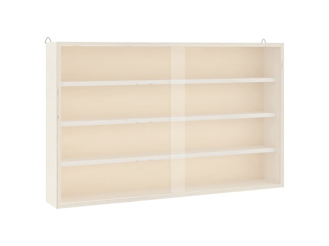 Wooden Collector's Display Case, Wooden Collector's Display Cases Vidaxl Marrom Madeira (60 X 8.5 X 37 Cm)