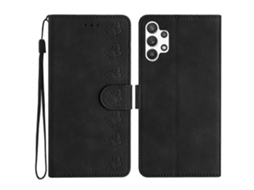 Capa De Couro Com Relevo De Sete Borboletas Para Celular