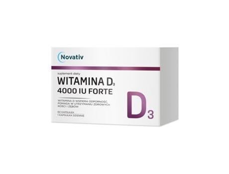 Novativ Vitamin D3 Forte 4000 Iu Forte 60 Capsules Md1