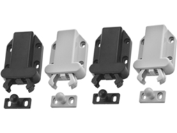Fechos De Toque Plástico Para Armários, Leves, Com Travamento Automático, Pacote Com 4 Unidades, Fáceis De Instalar, Em