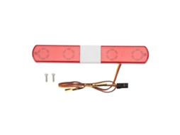 Luz De Polícia Led Para Carro Rc Ultra Brilhante Simulação Modelo 145x22x12mm Para Carro De Controle Remoto 1:8 1:10 Vermelho