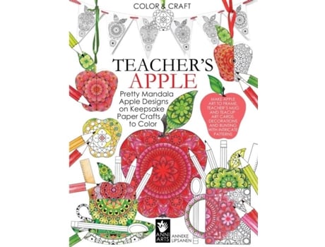 Livro Teachers Apple Pretty Mandala Apple Designs On Keepsake Paper Crafts To Color De Anneke Lipsanen (inglês)