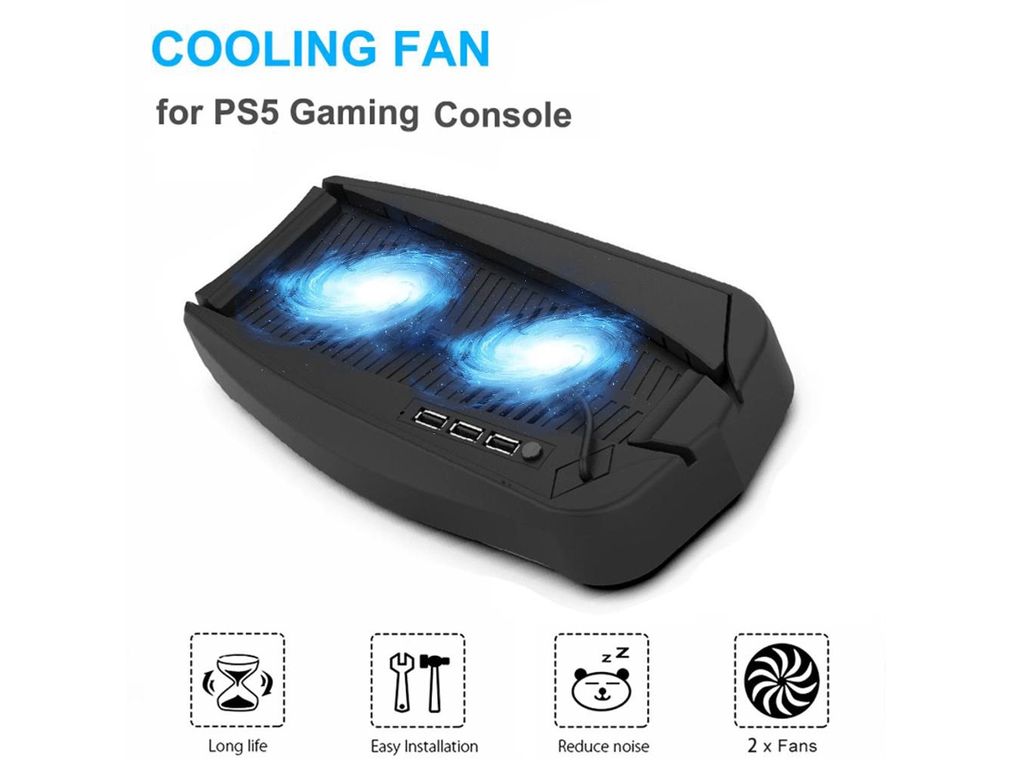 Suporte Com Cooler E Hub Para Console Ps5, Bracket De Resfriamento Com Ventilador