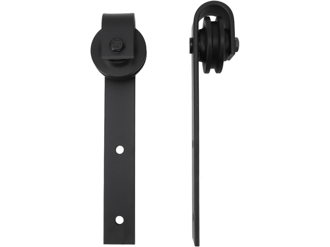 Kit De Porta De Correr De Aço Estilo Americano Rústico Com Rodas.