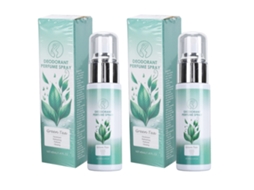 2 Pcs 40ml Spray Desodorante Antitranspirante De Chá Verde Para Axilas