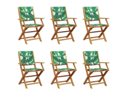 Folding Chair, Folding Chairs Vidaxl Verde Madeira (n/a)